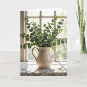 Cartão Eucalyptus Buquê pensando em você