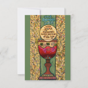 Cartão Eucharist personalizável, presente da Pri