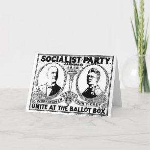 Cartão Eugene Debs Campaign Poster Greeting Card