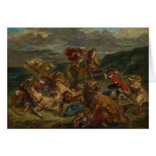 Cartão Eugene Delacroix - Leão Hunt