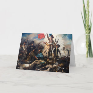 Cartão Eugene Delacroix - Liberdade Liderando o Povo