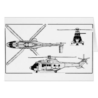 Cartão Eurocopter-Super-Puma-SA-33