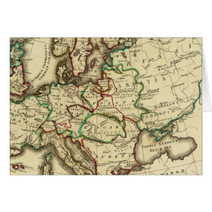 Cartão Europa antiga, moderna