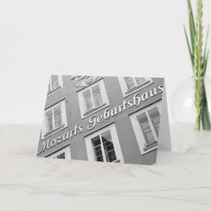 Cartão Europa, Áustria, Salzburgo. O lugar de nascimento 