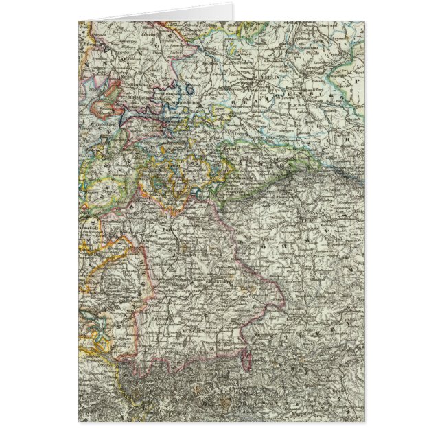 Cartão Europa Central, Alemanha, Polônia (Frente)