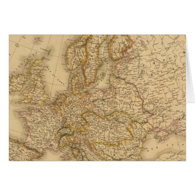 Cartão Europa em 1789 (Frente Horizontal)