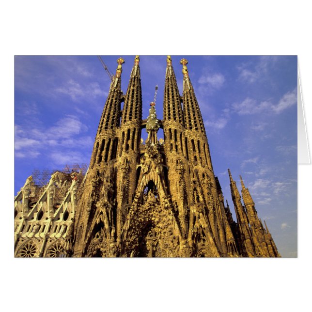 Cartão Europa, Espanha, Barcelona, Sagrada Família (Frente Horizontal)