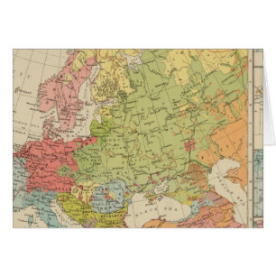 Cartão Europa etnográfica