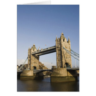 Cartão Europa,INGLATERRA, Londres: Ponte da Torre / Tarde