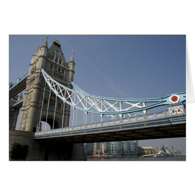 Cartão Europa, Inglaterra, Londres. Ponte torre sobre o 2 (Frente Horizontal)