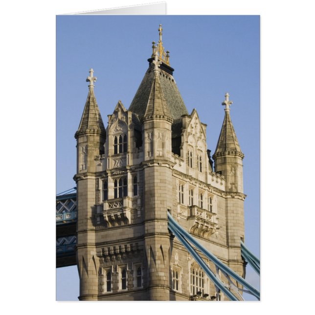 Cartão Europa, INGLATERRA, Londres: Ponte Torre/Tarde (Frente)