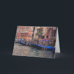 Cartão Europa, Itália, Veneza, gondolas no canal<br><div class="desc">Europa, Itália, Veneza, gondolas no canal � Julie Eggers / DanitaDelimont.com</div>
