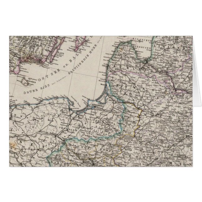 Cartão Europa Oriental, Rússia, Suecia (Frente Horizontal)