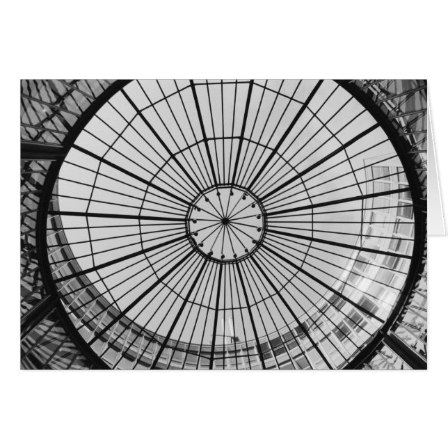 Cartão Europa, Suiça, Zurique. Cúpula de vidro (Frente Horizontal)