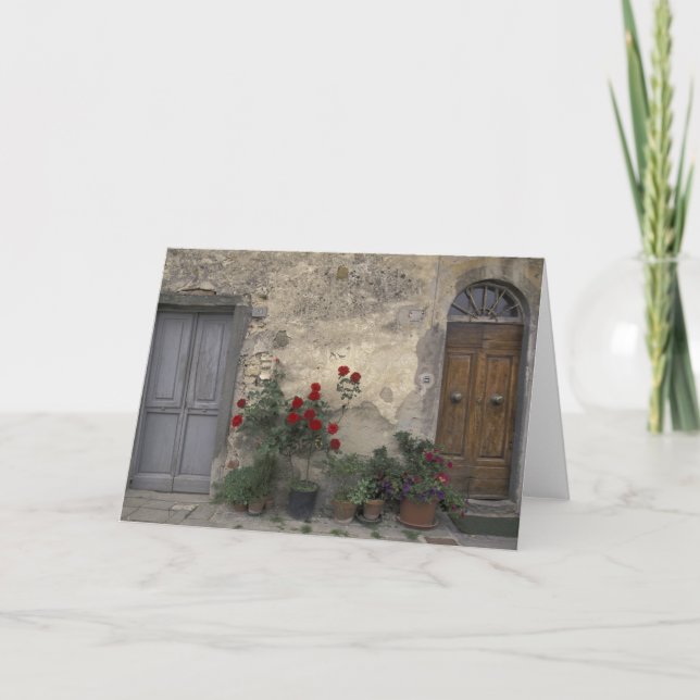 Cartão Europe, Italy, Tuscany, Chianti, Tuscan doorway; (Frente)