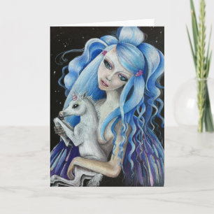 Cartão Evangeline & Lily Blank Greetings Card