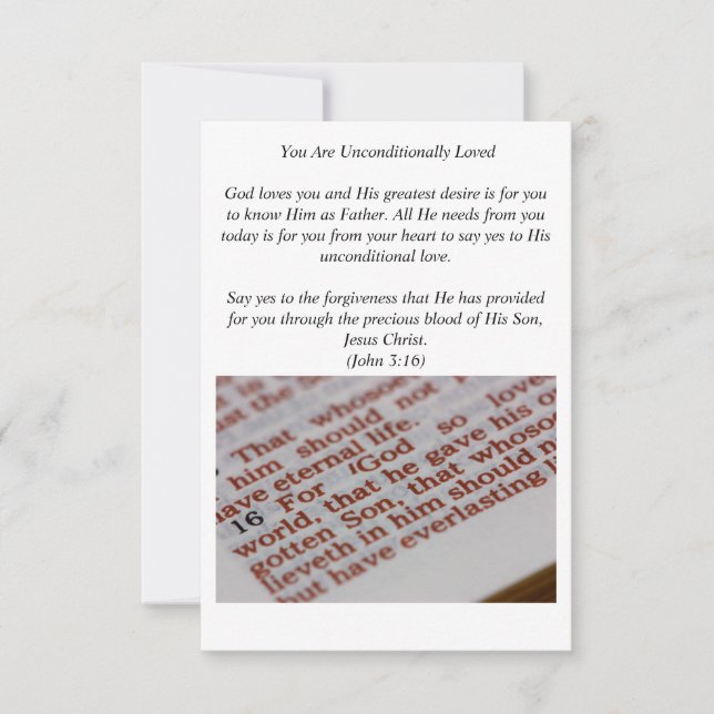 Cartão Evangelism card (Frente)