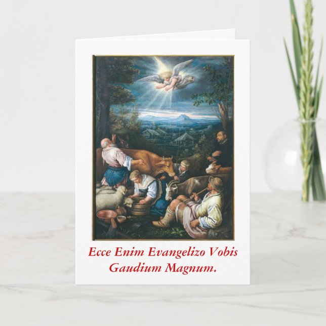 Cartão Evangelizo Gaudium Magnum Scida (Frente)