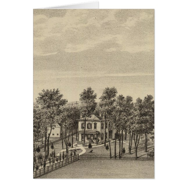 Cartão Evans Residence, Topeka, Kansas (Frente)