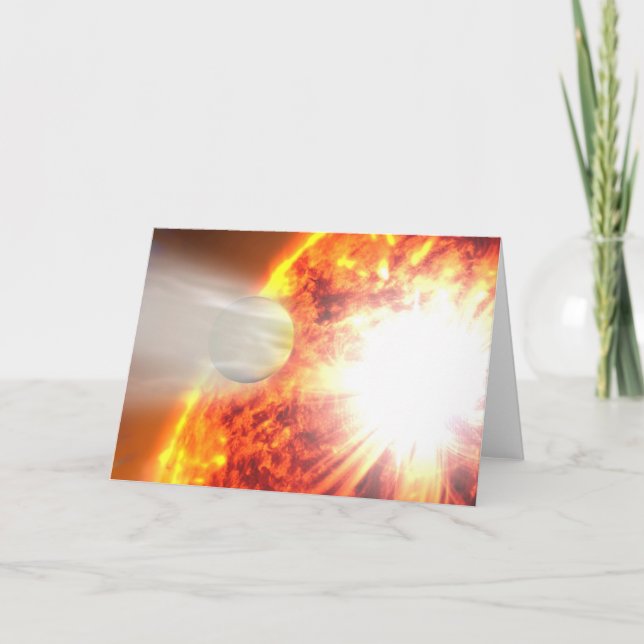 Cartão Evaporação da atmosfera de Hd 189733b (Frente)