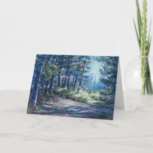 Cartão "Evening Light On the Trail" Blank Note Card