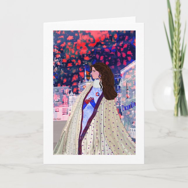 Cartão Evening Montreal LeeMarie - Design criativa (Frente)