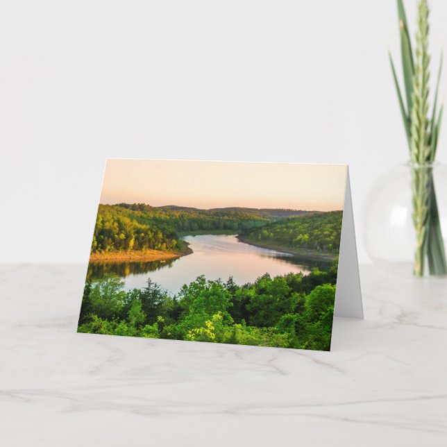 Cartão Evening on Bull Shoals Lake (Frente)