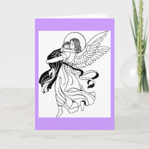 Cartão Evening Prayer Angel Greeting Card
