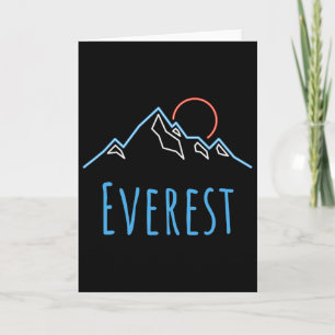 Cartão Everest - Alpinistas Retro Caminhada Novidade