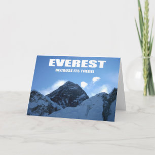 Cartão Everest - Because it is there