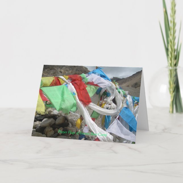 Cartão Everest Prayer Flags Greeting Card (Frente)