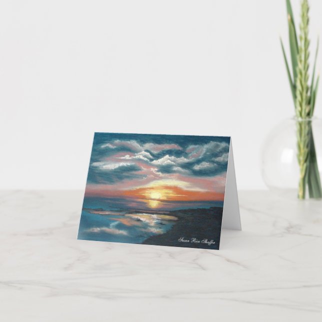 Cartão Everglades Sunset Note Card (Frente)