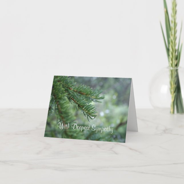 Cartão Evergreen Sympathy Card (Frente)