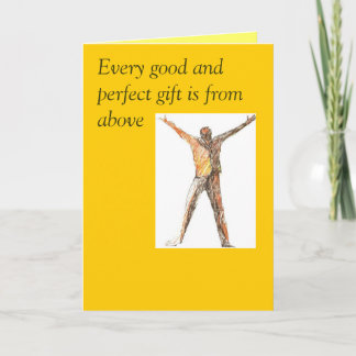 Cartão Every good and perfect gift Father's Day Card