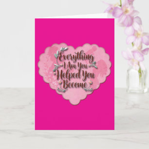 Cartão Everything I Am – Soft Floral Typography Art