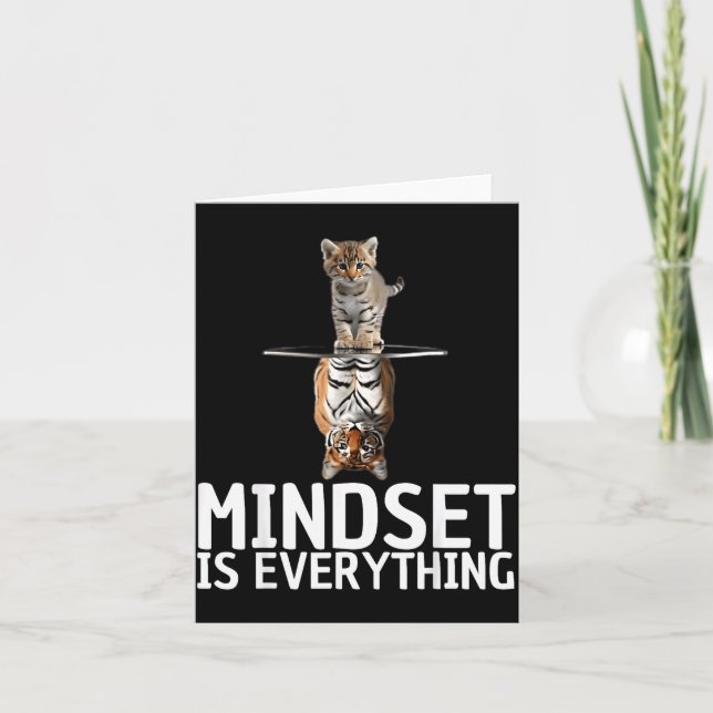 Cartão Everything Is Mindset Insrational Mind Motivationa (Frente)