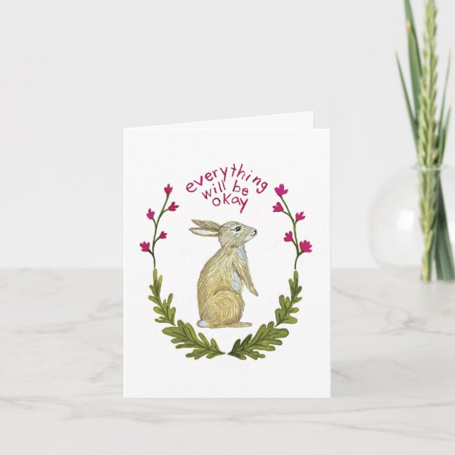 Cartão Everything Will Be Ok Greeting Card (Frente)