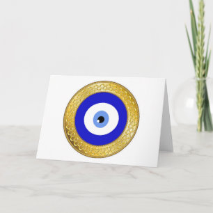 Cartão evil eye card-gold