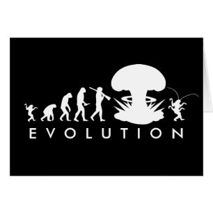 Cartão Evolução da carta engraçada da evolução do ho