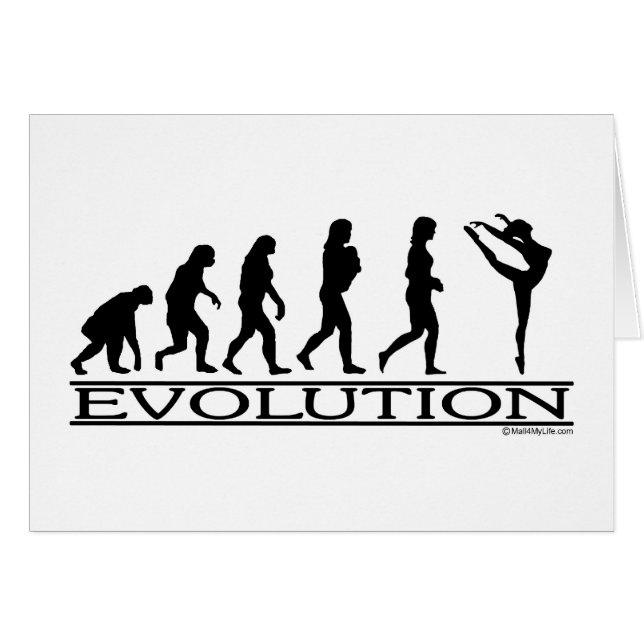 Cartão Evolução - dança (Frente Horizontal)