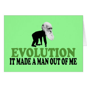 Cartão Evolução Darwin