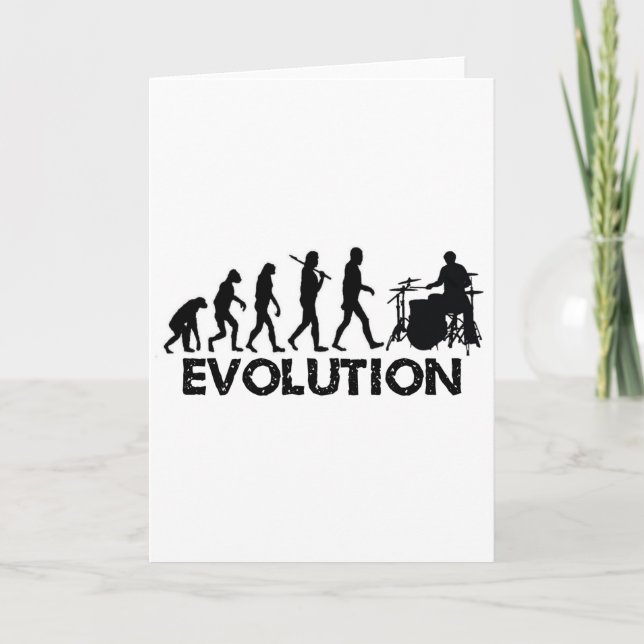 Cartão Evolução de um Drummer (Frente)