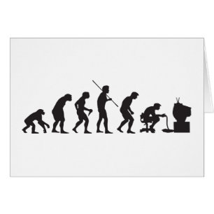 Cartão Evolução do Gamer do jogo do video games
