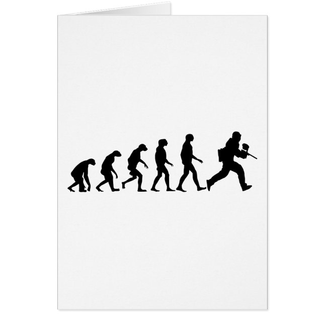 Cartão Evolução do Paintball (Frente)