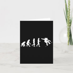 Cartão Evolução do Snowboard - Capa de Patinação Snowboar