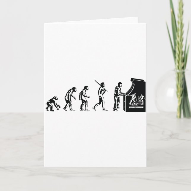 Cartão Evolução dos jogadores - Geek de jogos com Videos  (Frente)