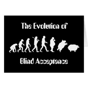 Cartão Evolução engraçada da paródia do homem