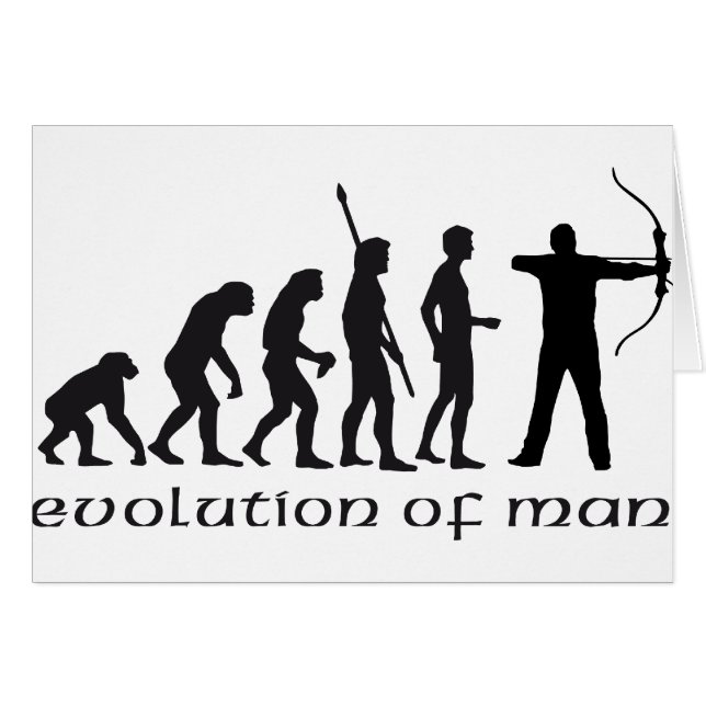 Cartão evolution bow and arrow (Frente Horizontal)