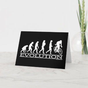 Cartão Evolution Female Cyclist