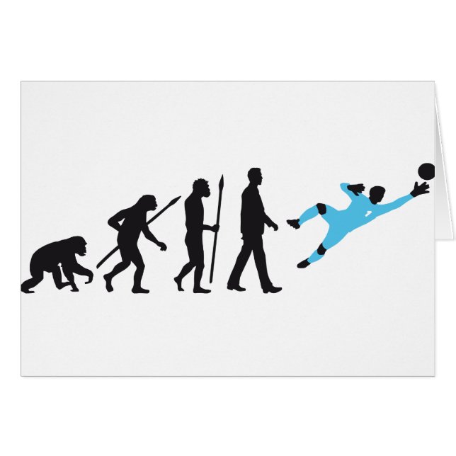Cartão evolution of ele soccer keeper goal (Frente Horizontal)